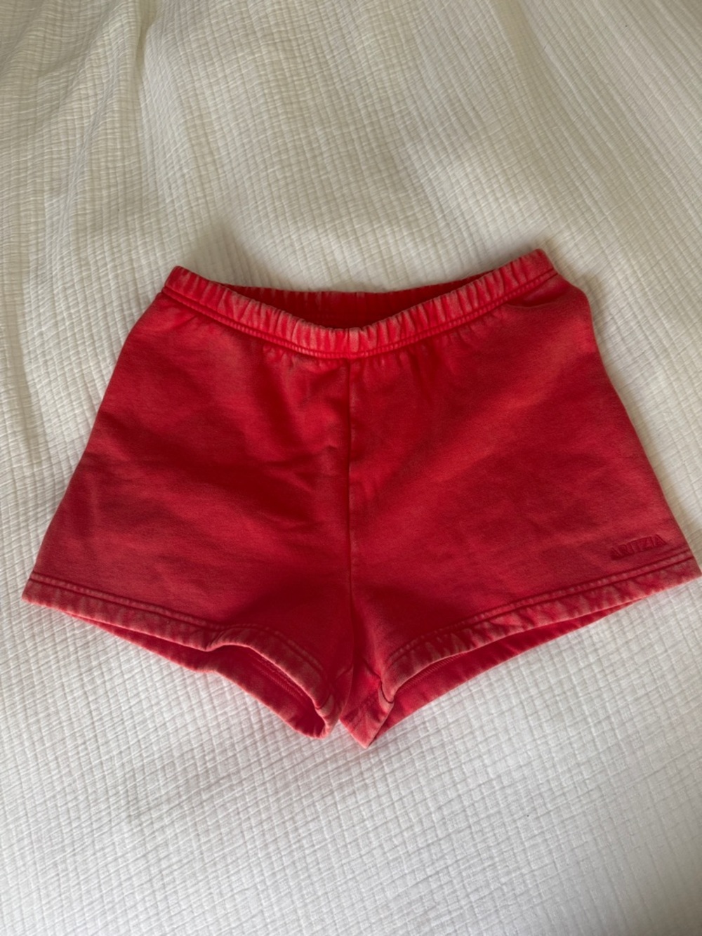 Aritzia Red Athletic Lounge Shorts